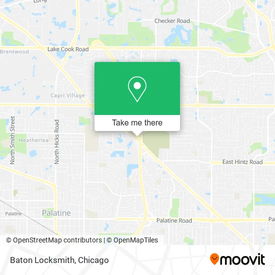 Baton Locksmith map