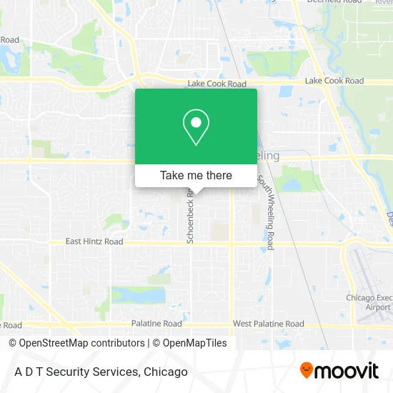 A D T Security Services map