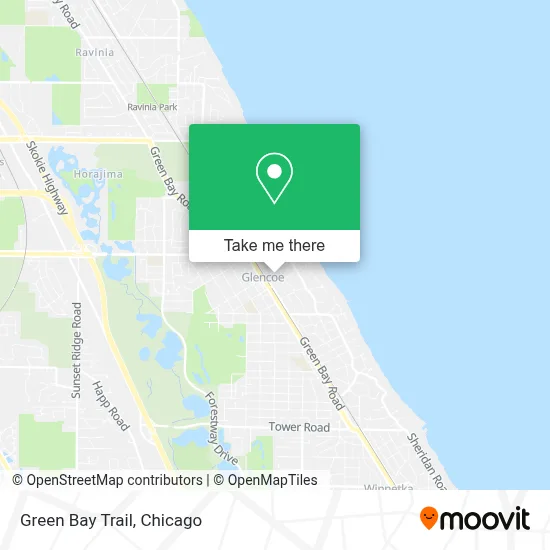 Green Bay Trail map