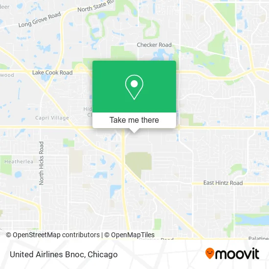 United Airlines Bnoc map