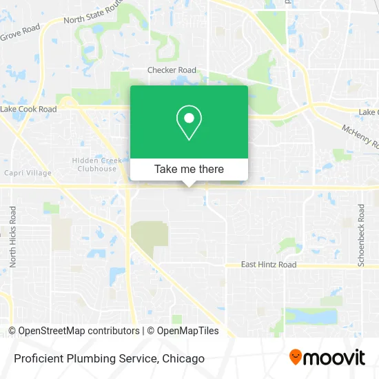 Proficient Plumbing Service map