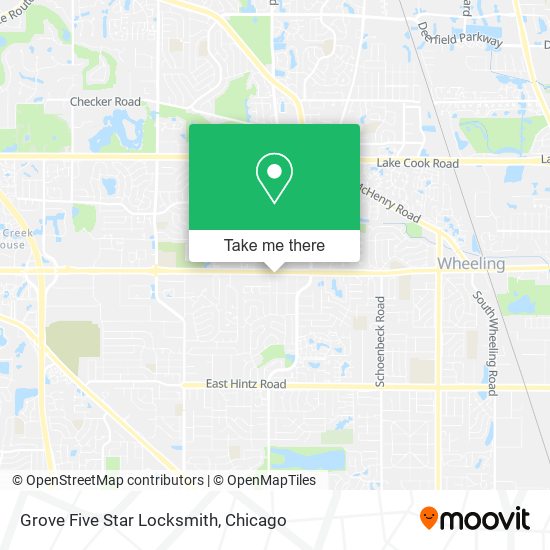 Mapa de Grove Five Star Locksmith