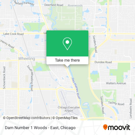 Dam Number 1 Woods - East map