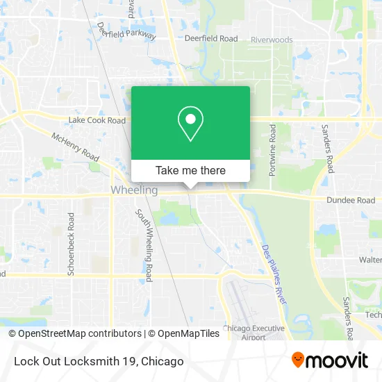 Mapa de Lock Out Locksmith 19