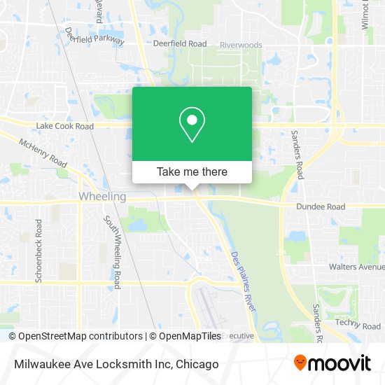 Milwaukee Ave Locksmith Inc map