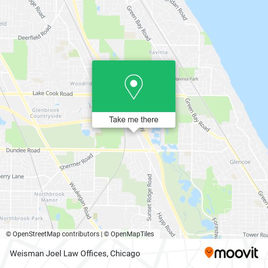 Mapa de Weisman Joel Law Offices