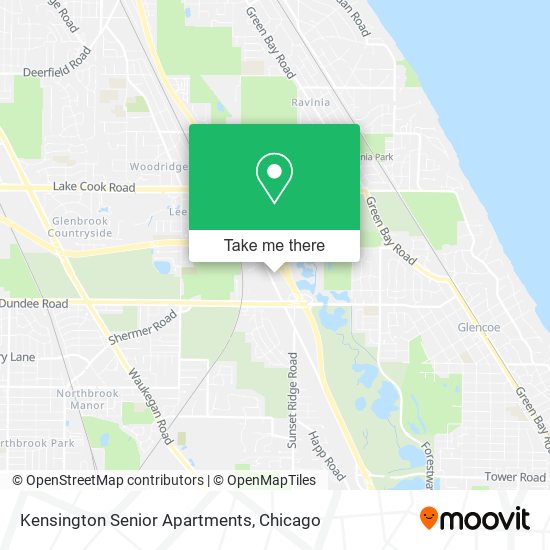 Mapa de Kensington Senior Apartments