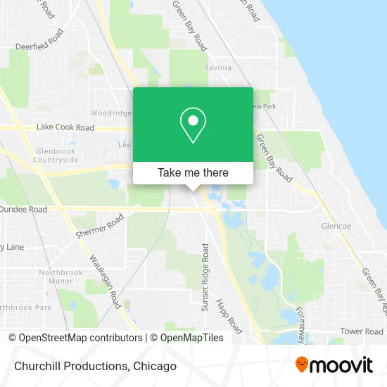 Churchill Productions map