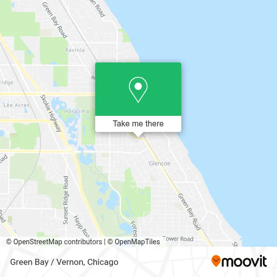 Green Bay / Vernon map