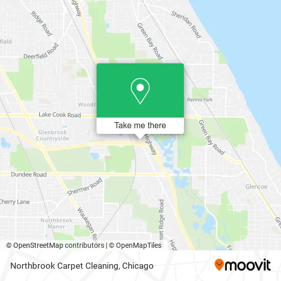 Northbrook Carpet Cleaning map