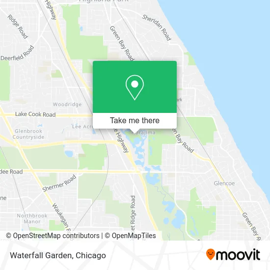 Waterfall Garden map