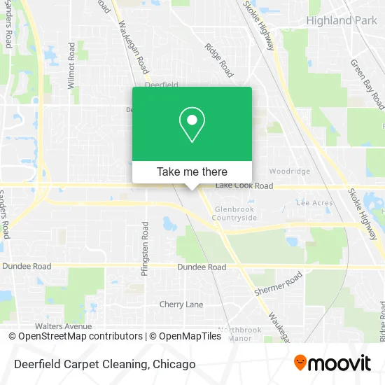 Deerfield Carpet Cleaning map