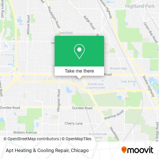 Apt Heating & Cooling Repair map