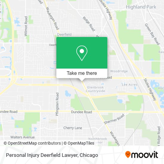 Mapa de Personal Injury Deerfield Lawyer