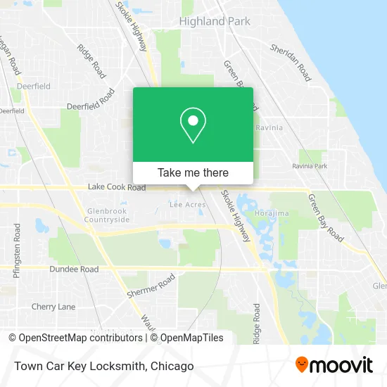 Town Car Key Locksmith map