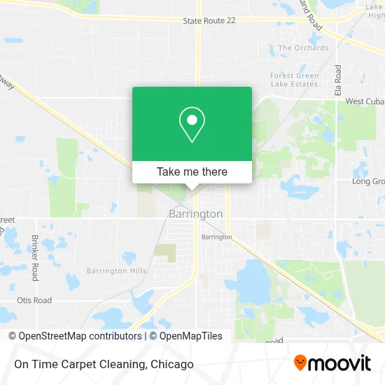 On Time Carpet Cleaning map
