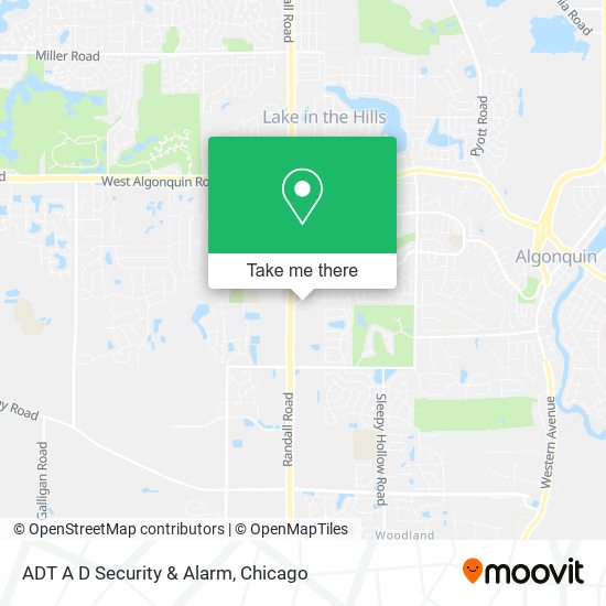Mapa de ADT A D Security & Alarm