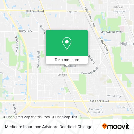 Medicare Insurance Advisors Deerfield map