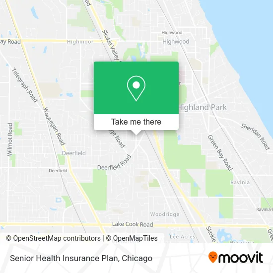 Senior Health Insurance Plan map