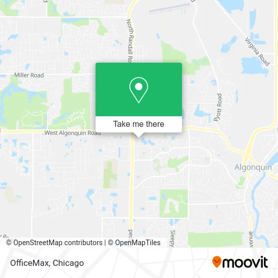 OfficeMax map