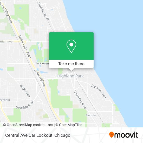 Mapa de Central Ave Car Lockout