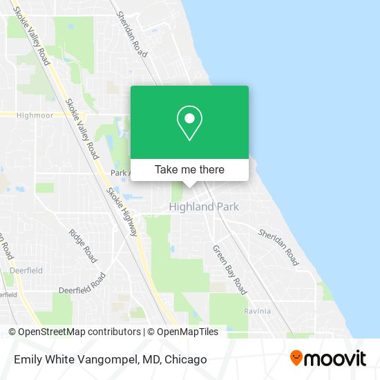 Emily White Vangompel, MD map