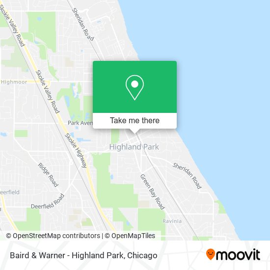 Baird & Warner - Highland Park map