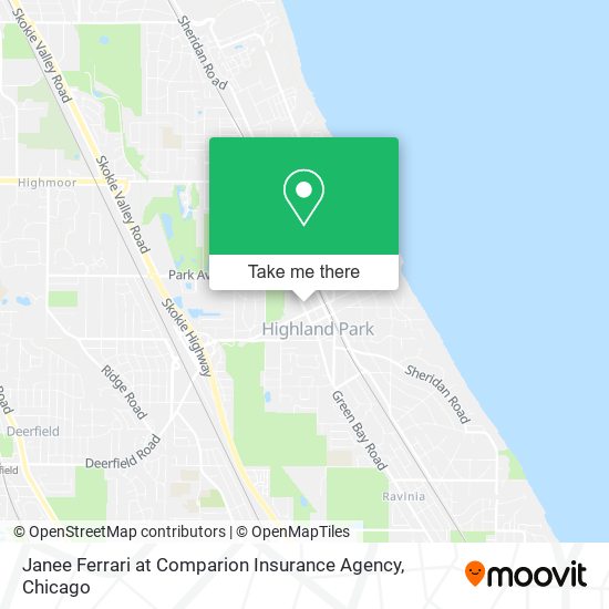 Mapa de Janee Ferrari at Comparion Insurance Agency