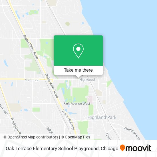 Oak Terrace Elementary School Playground map