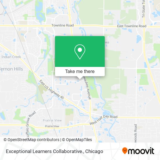 Mapa de Exceptional Learners Collaborative.
