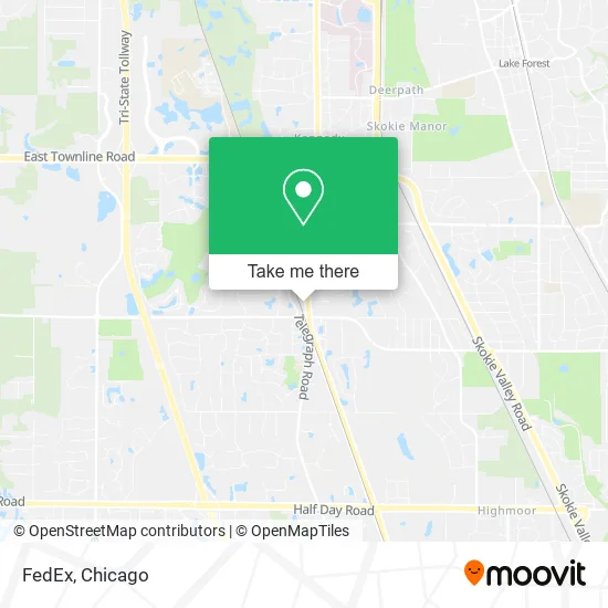 FedEx map