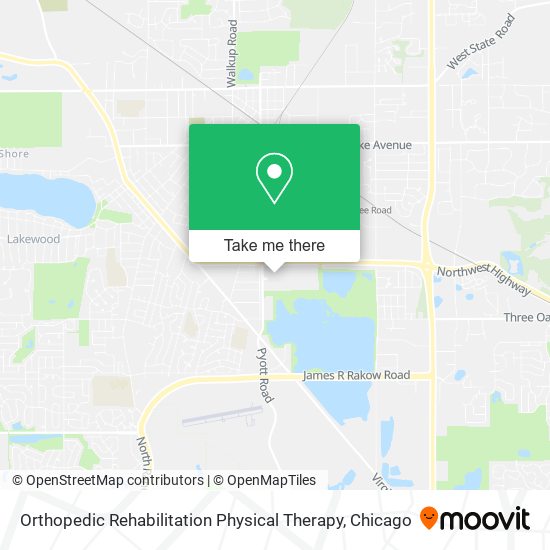 Orthopedic Rehabilitation Physical Therapy map