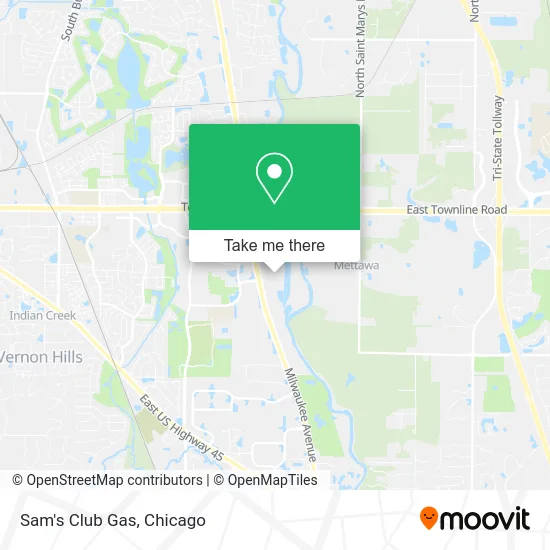 Sam's Club Gas map