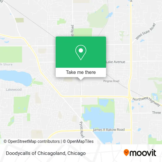 Doodycalls of Chicagoland map