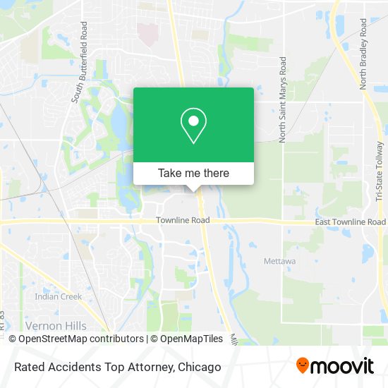 Mapa de Rated Accidents Top Attorney