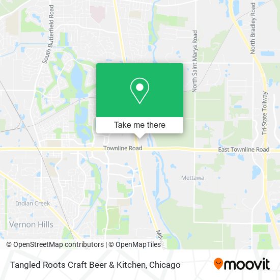 Mapa de Tangled Roots Craft Beer & Kitchen