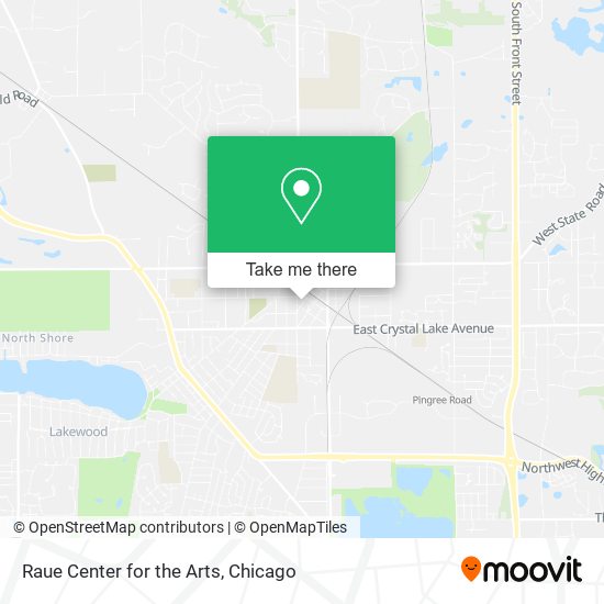 Raue Center for the Arts map