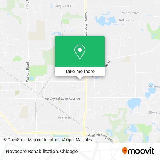 Mapa de Novacare Rehabilitation