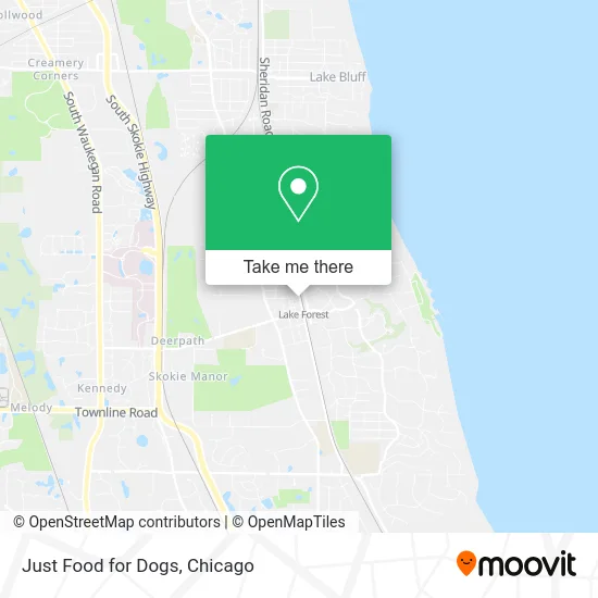 Just Food for Dogs map