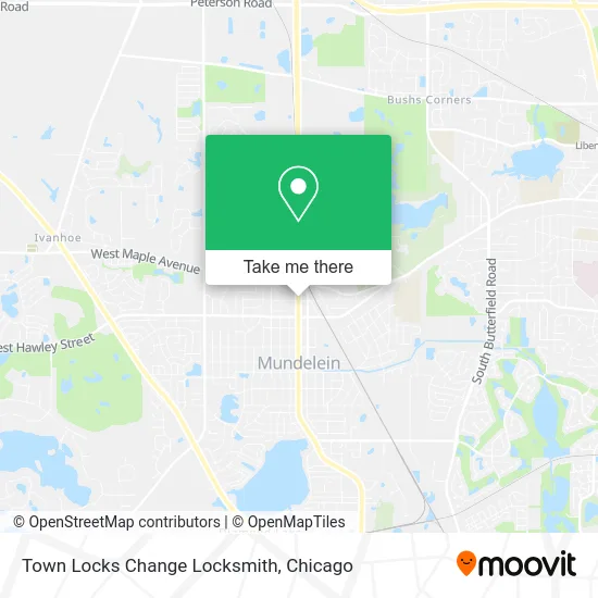 Town Locks Change Locksmith map