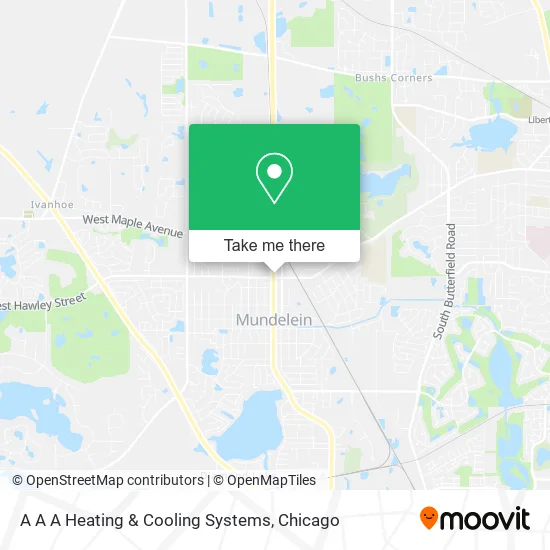 A A A Heating & Cooling Systems map