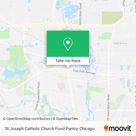 Mapa de St Joseph Catholic Church Food Pantry