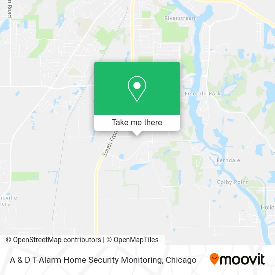 A & D T-Alarm Home Security Monitoring map