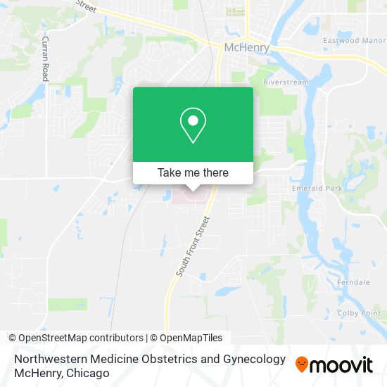 Mapa de Northwestern Medicine Obstetrics and Gynecology McHenry