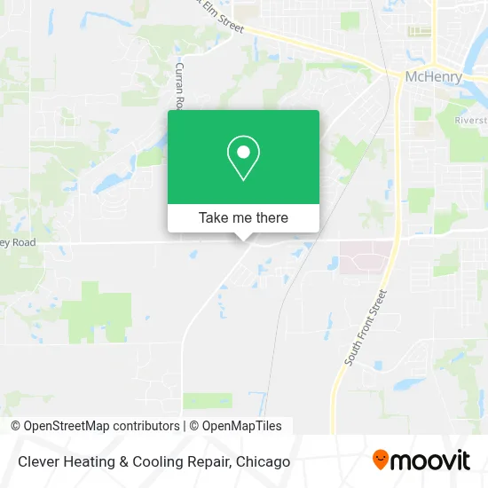 Clever Heating & Cooling Repair map