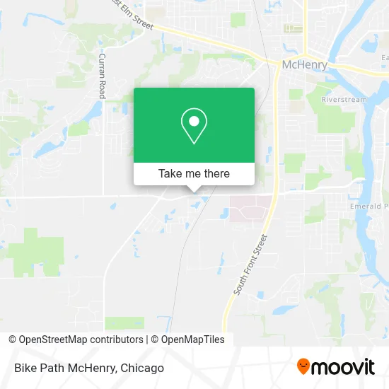 Bike Path McHenry map