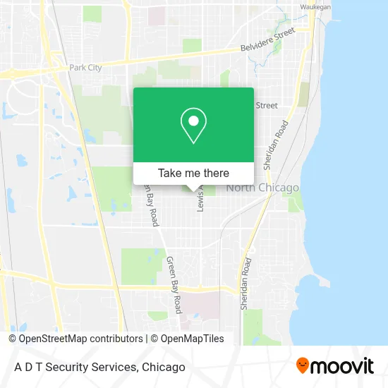 A D T Security Services map
