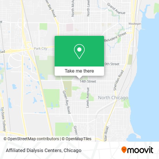 Mapa de Affiliated Dialysis Centers