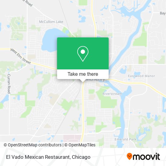 Mapa de El Vado Mexican Restaurant