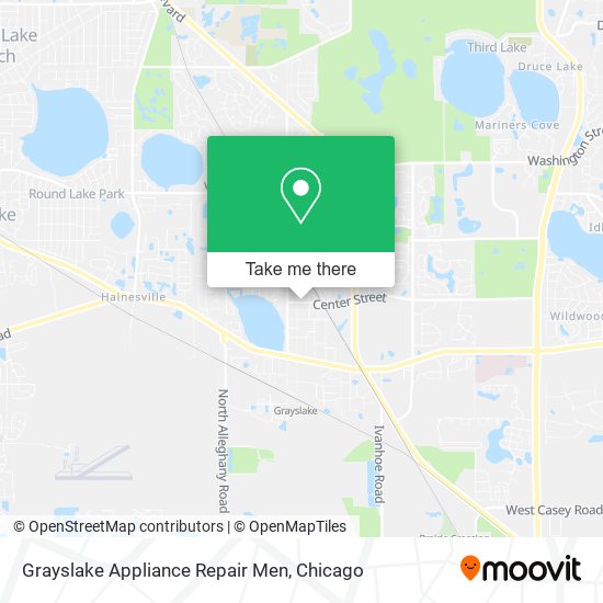 Mapa de Grayslake Appliance Repair Men